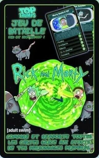 Top Trumps: Jeu de Bataille - Rick and Morty Cover
