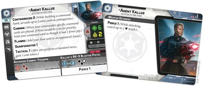 Star Wars: Légion - Agent Kallus Cartes
