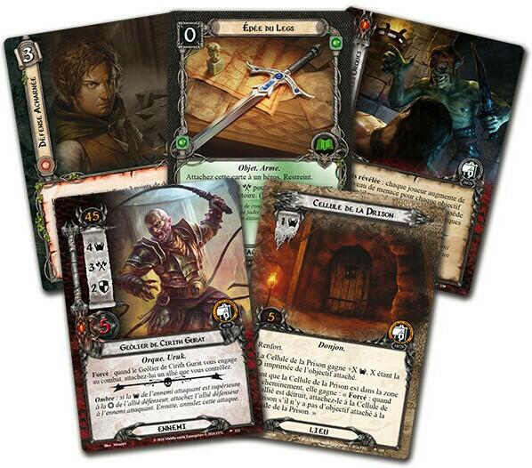 Le Seigneur des Anneaux: Le Jeu de Cartes - Les Cachots de Cirith Gurat Cartes