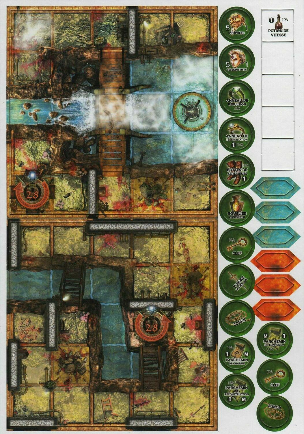 Dungeon Twister: À Feu & À Sang Plateau