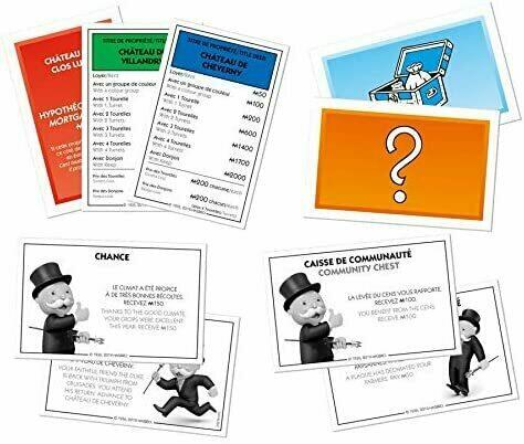 Monopoly: Les Châteaux de la Loire Cartes