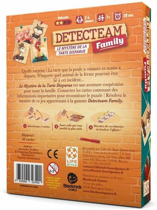 Detecteam: Family - Le Mystère de la Tarte Disparue Back 3d