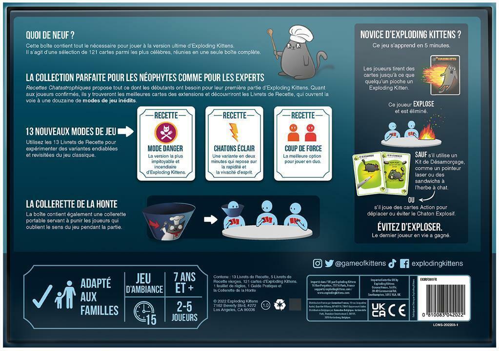 Exploding Kittens: Recettes Chatastrophiques Back