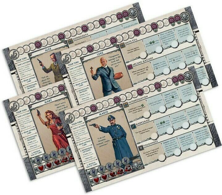 Cthulhu: Death May Die - Season 2 Tuiles