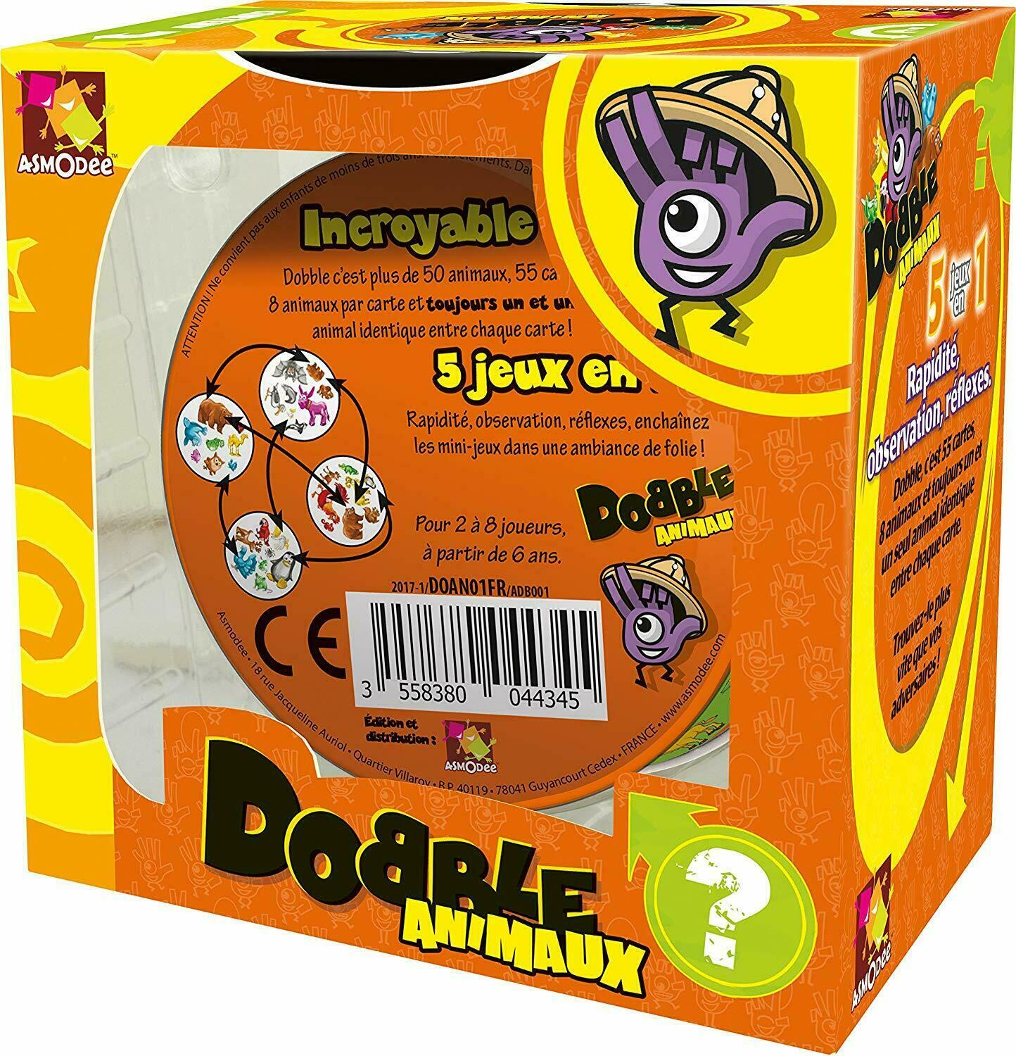 Dobble: Animaux Back 3d