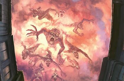 Horreur à Arkham: Le Jeu de Cartes - Dans les Griffes du Chaos Artwork