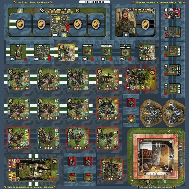 Heroes of Normandie: Carentan Tuiles