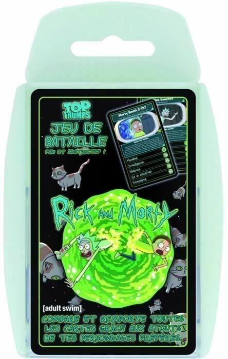 Top Trumps: Jeu de Bataille - Rick and Morty Cover 3d