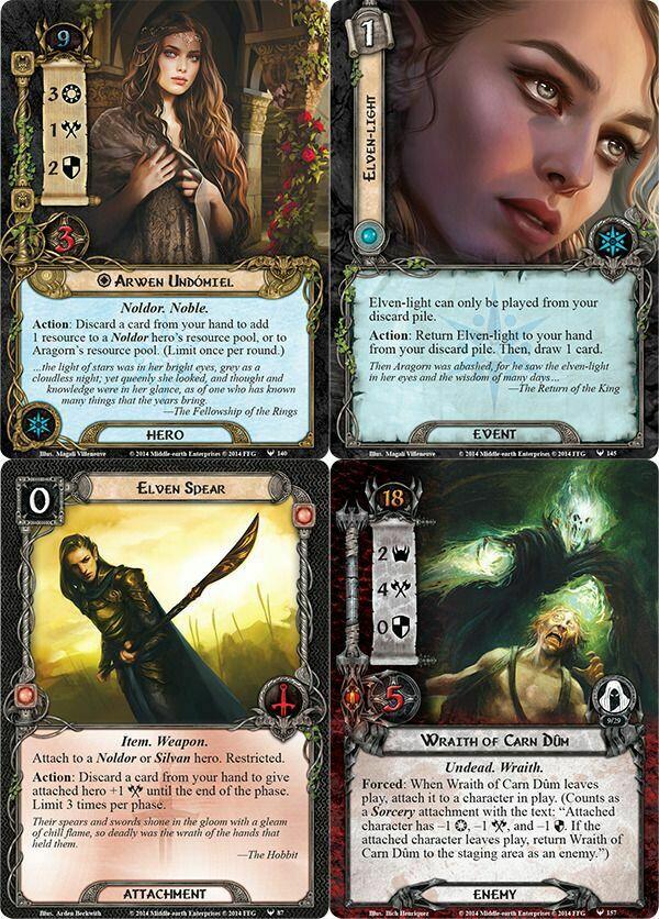 Le Seigneur des Anneaux: Le Jeu de Cartes - Le Royaume de l'Effroi Cartes