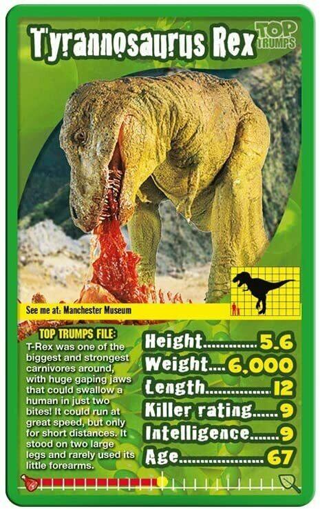 Top Trumps: Dinosaures Carte