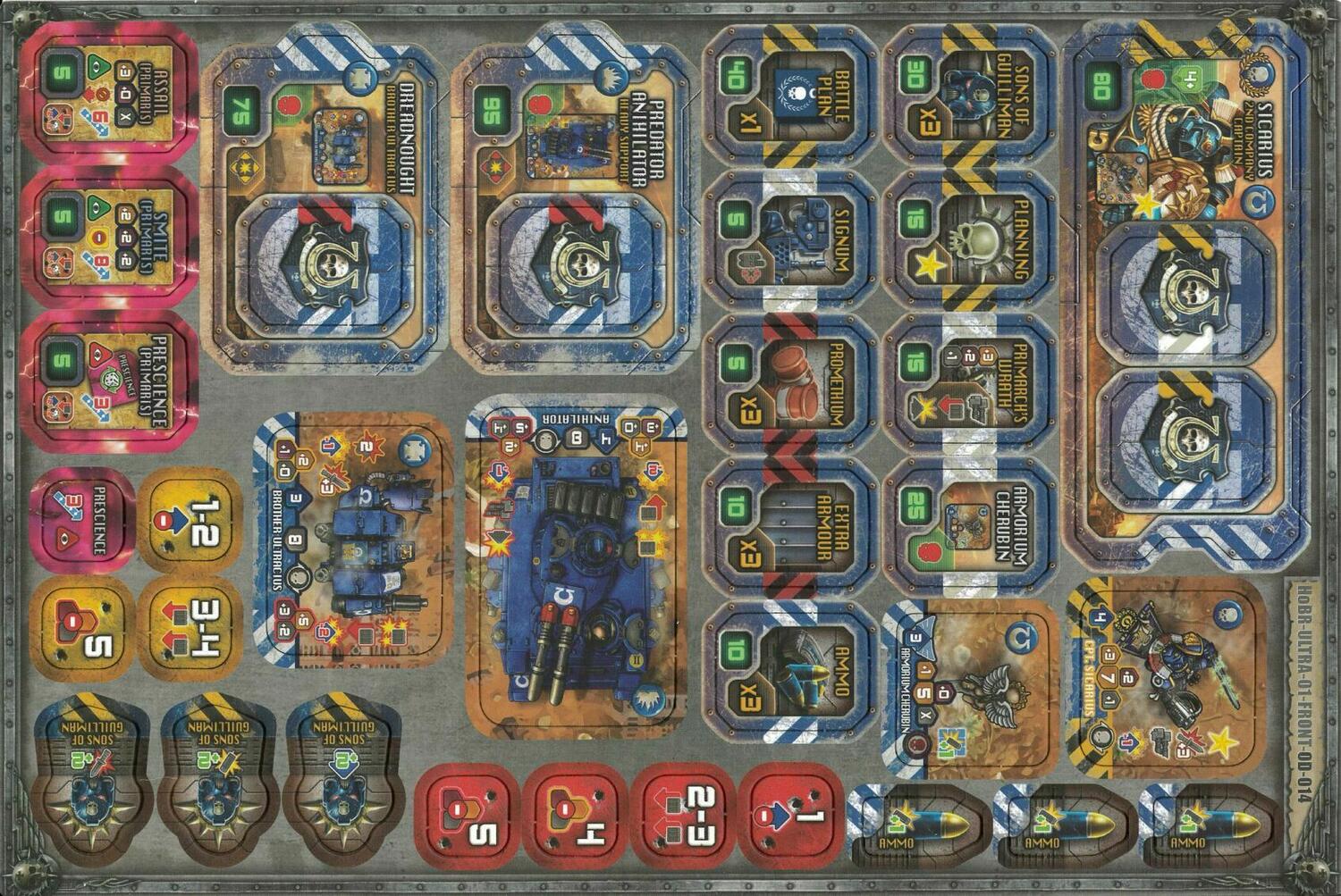 Warhammer 40,000: Heroes of Black Reach - Ultramarines Reinforcement Tuiles