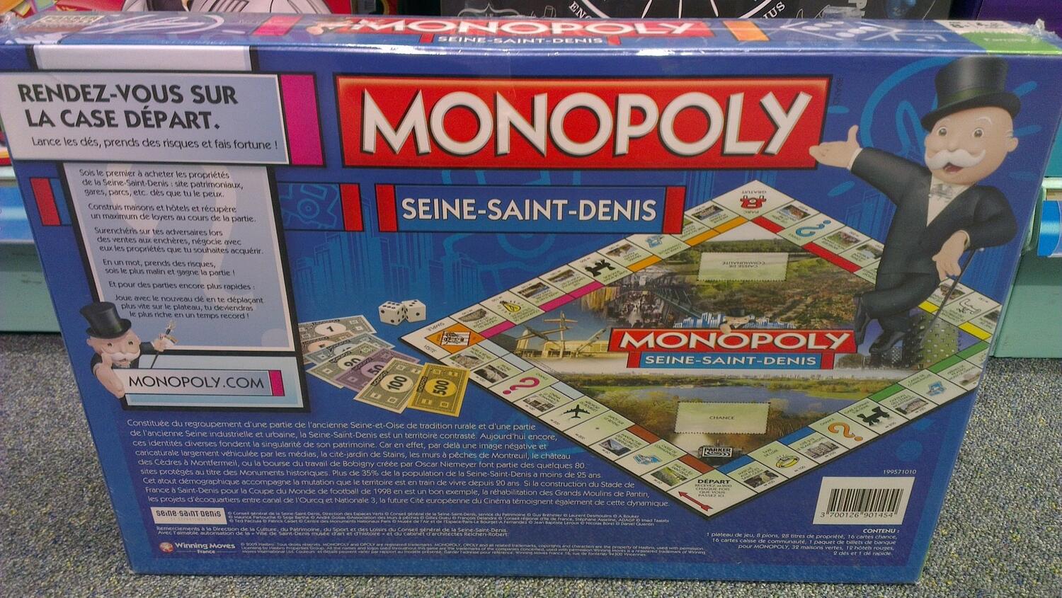 Monopoly: Seine-Saint-Denis Back 3d