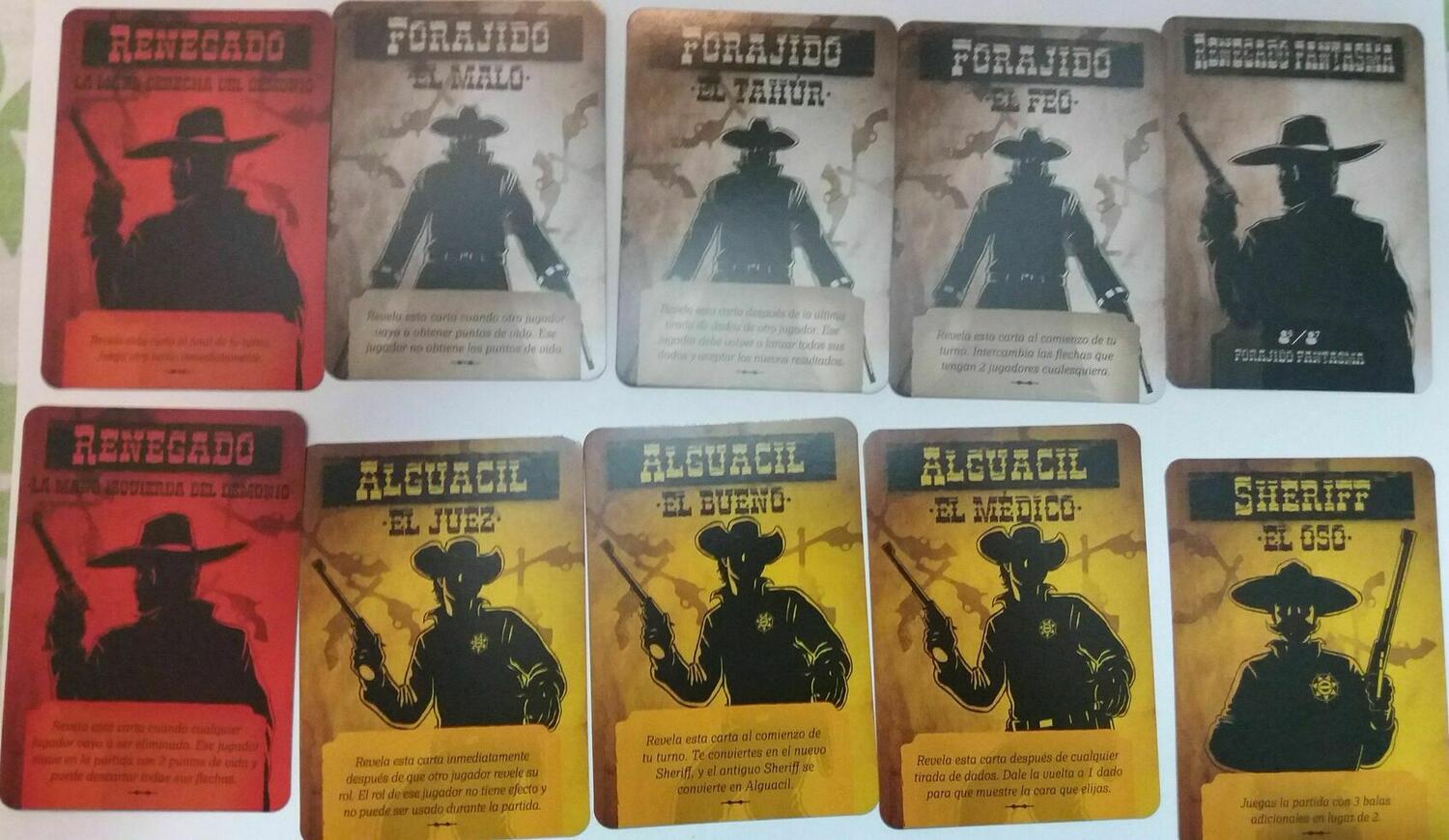 BANG! Le Jeu de Dés - Old Saloon Cartes