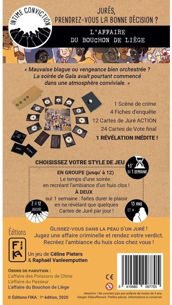 Intime Conviction n°3: L'Affaire du Bouchon de Liège Back