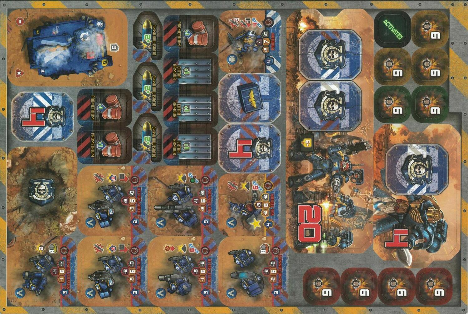 Warhammer 40,000: Heroes of Black Reach - Ultramarines Reinforcement Tuiles