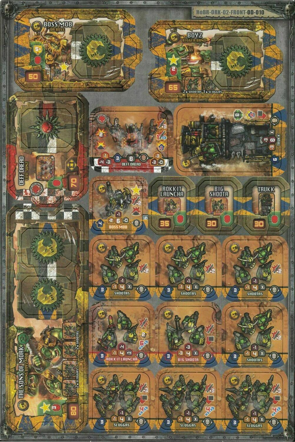 Warhammer 40,000: Heroes of Black Reach - Orks Reinforcement Tuiles