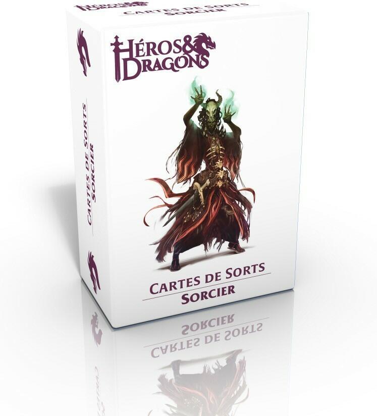 Héros & Dragons: Cartes de Sorts - Sorcier Cover 3d