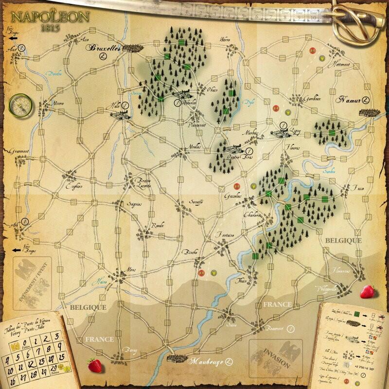Napoléon 1815 Map