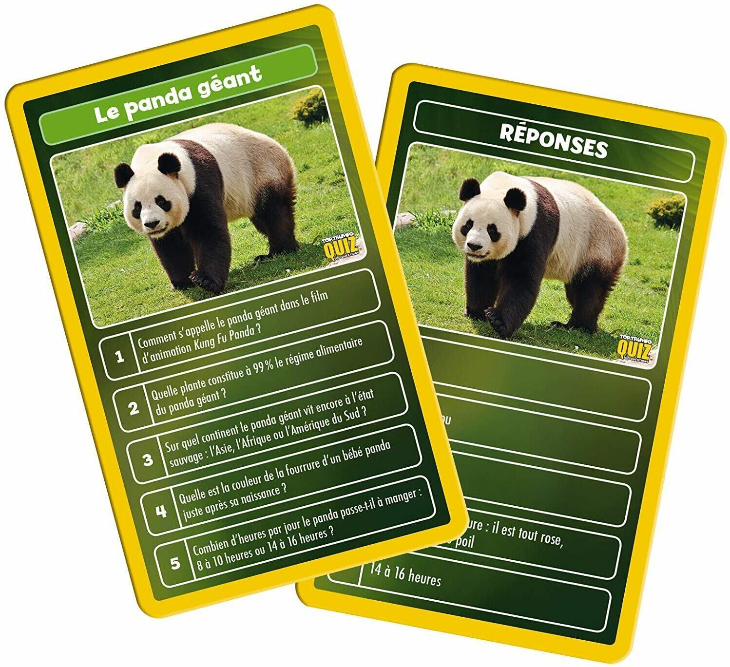 Top Trumps: Quiz - Le Monde des Animaux Cartes