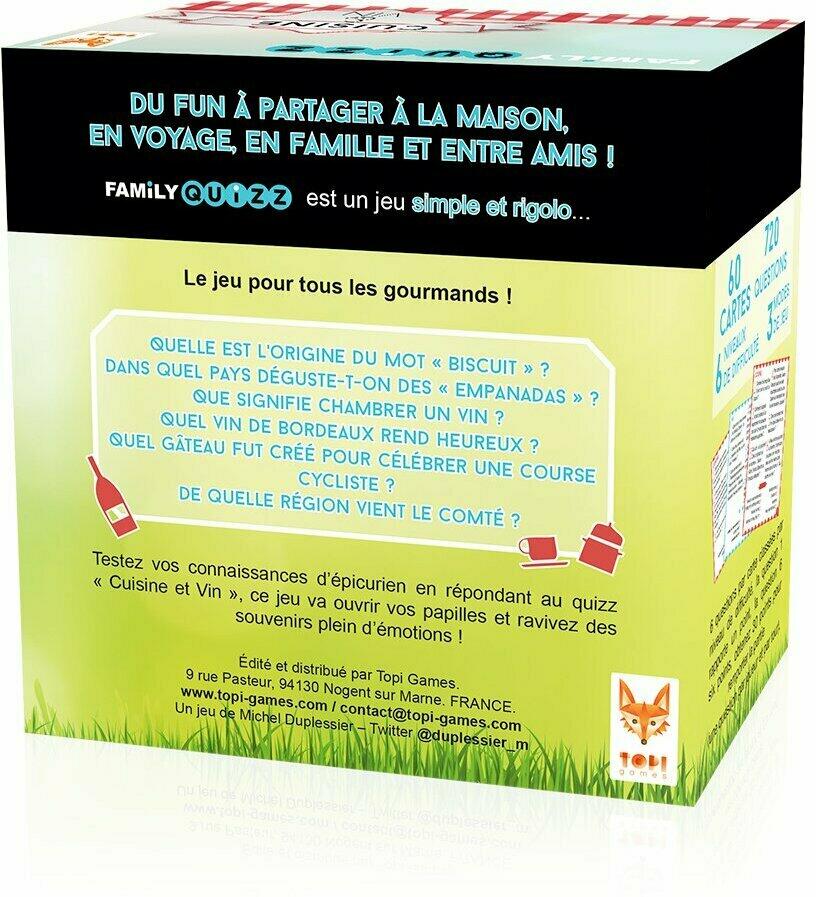 Family Quizz: Cuisine & Vin Back 3d