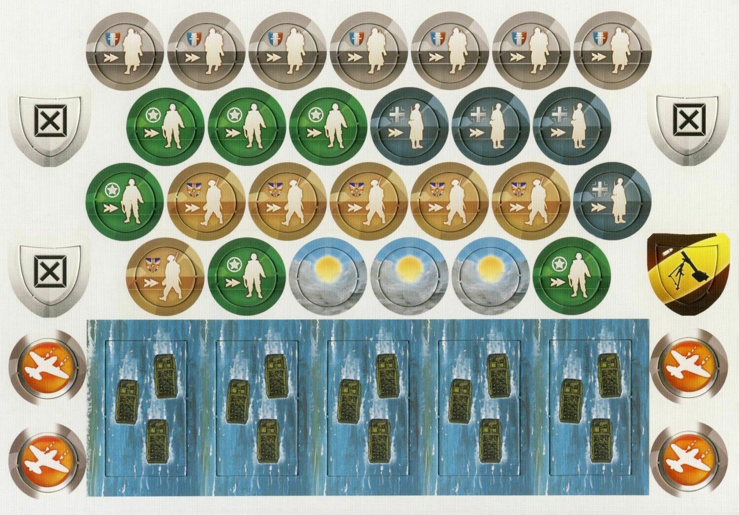 Mémoire 44: Carnets de Campagne - Volume 1 Jetons