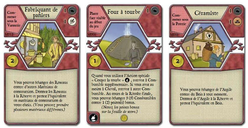 Agricola: Les Fermiers de la Lande Cartes