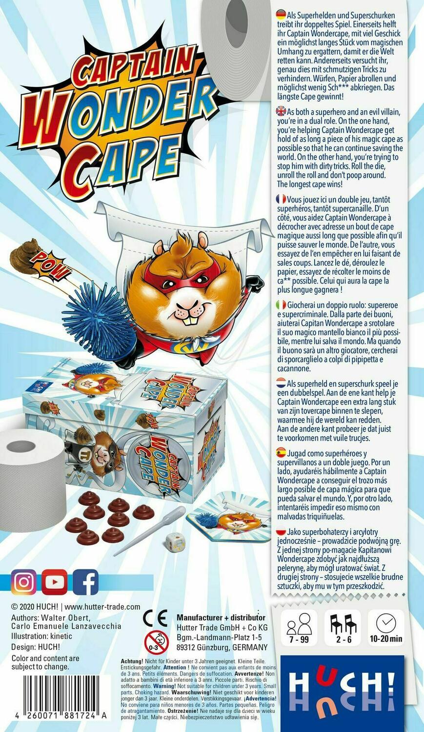 Captain Wonder Cape Back