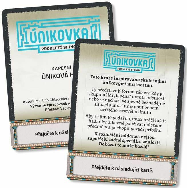 Deckscape: La Malédiction du Sphinx Cartes