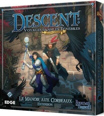 Descent: Voyages Dans les Ténèbres (Seconde Édition) - Le Manoir aux Corbeaux Cover 3d