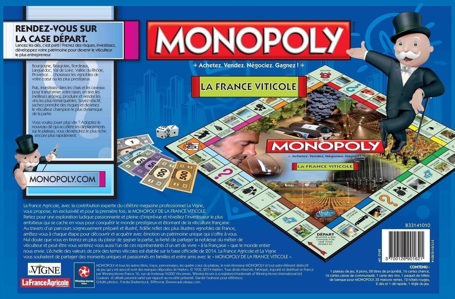 Monopoly: La France Viticole Back