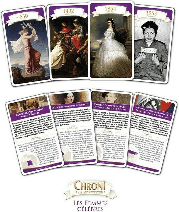 Chroni: Les Femmes Célèbres Cartes