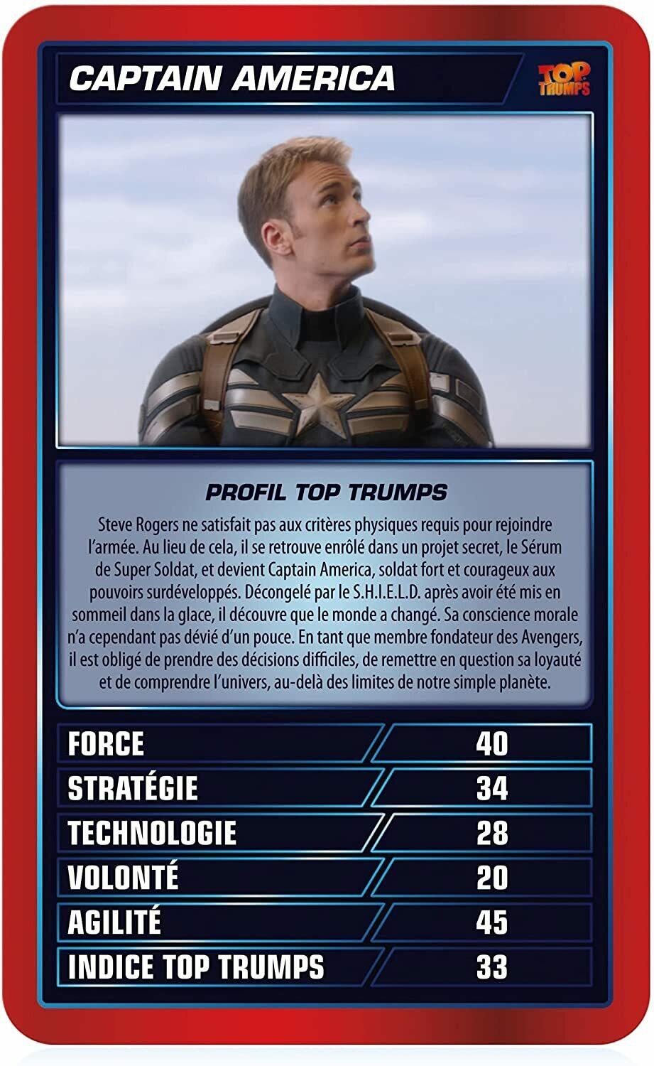 Top Trumps: Marvel - Cinematic Universe Carte