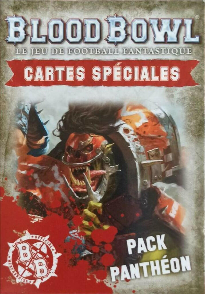 Blood Bowl: Le Jeu de Football Fantastique - Cartes Spéciales - Pack Panthéon Cover