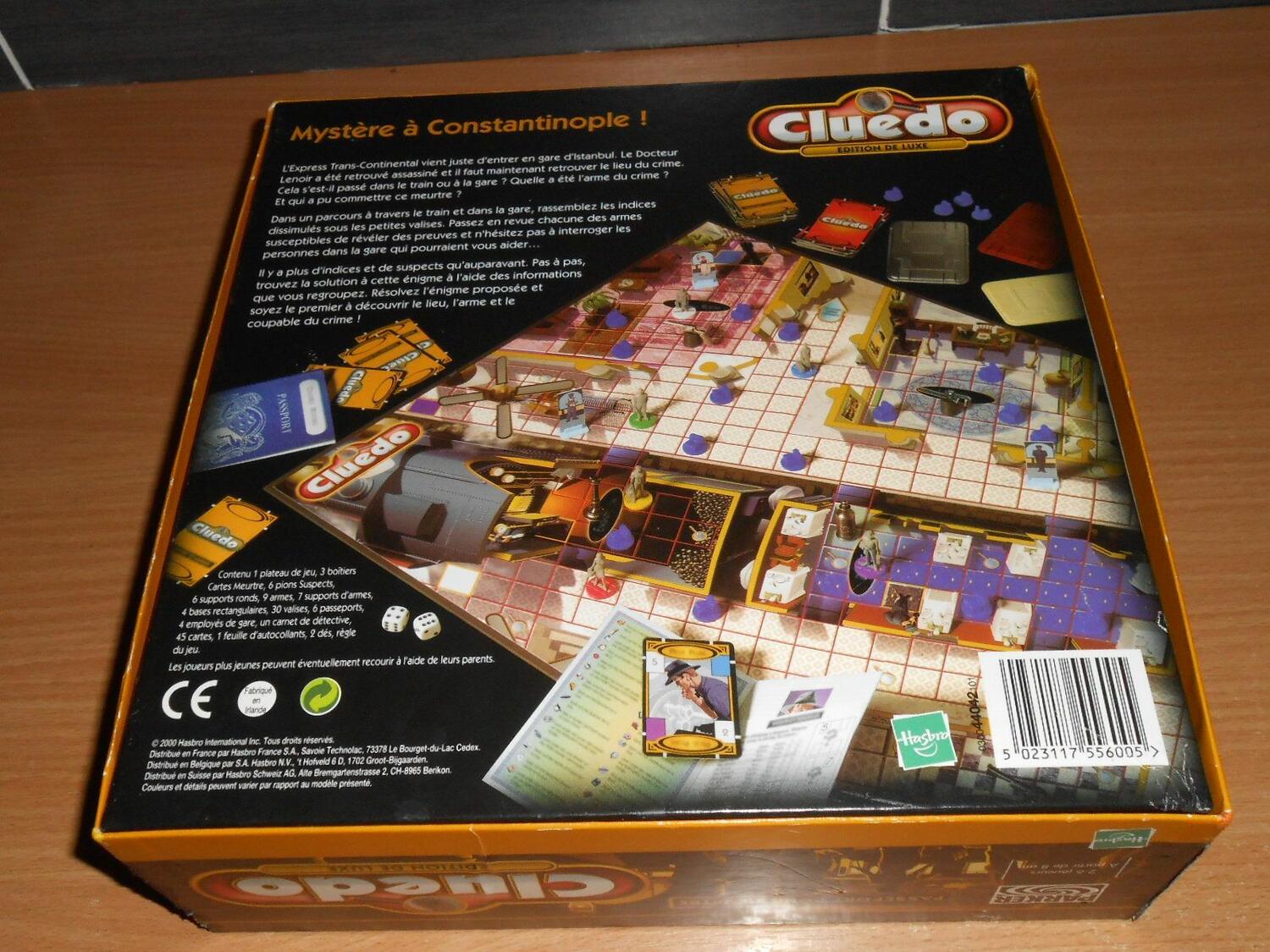 Cluedo: Édition de Luxe - Passeport Pour Meurtre Back 3d
