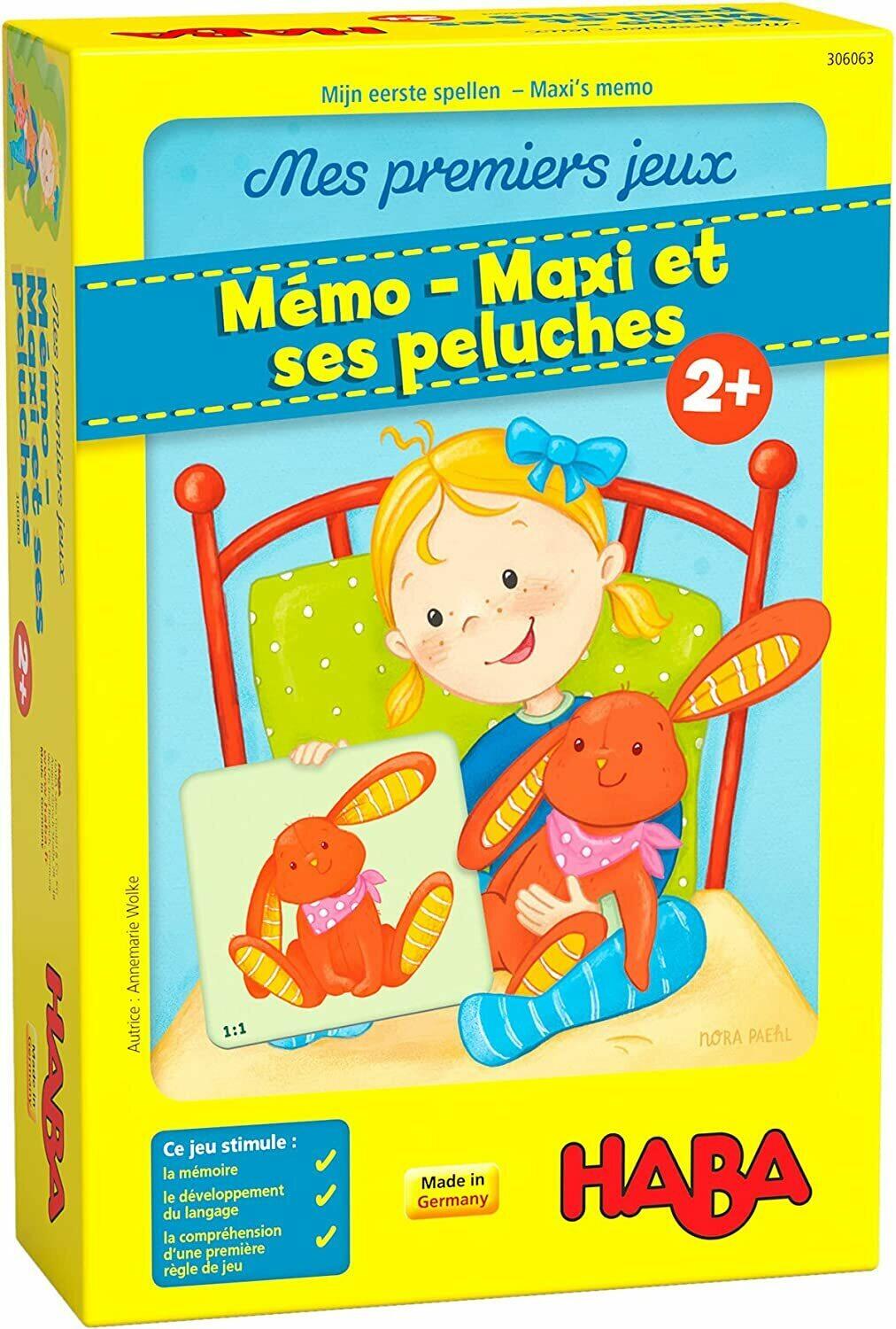 Mes Premiers Jeux: Mémo - Maxi et ses Peluches Cover 3d