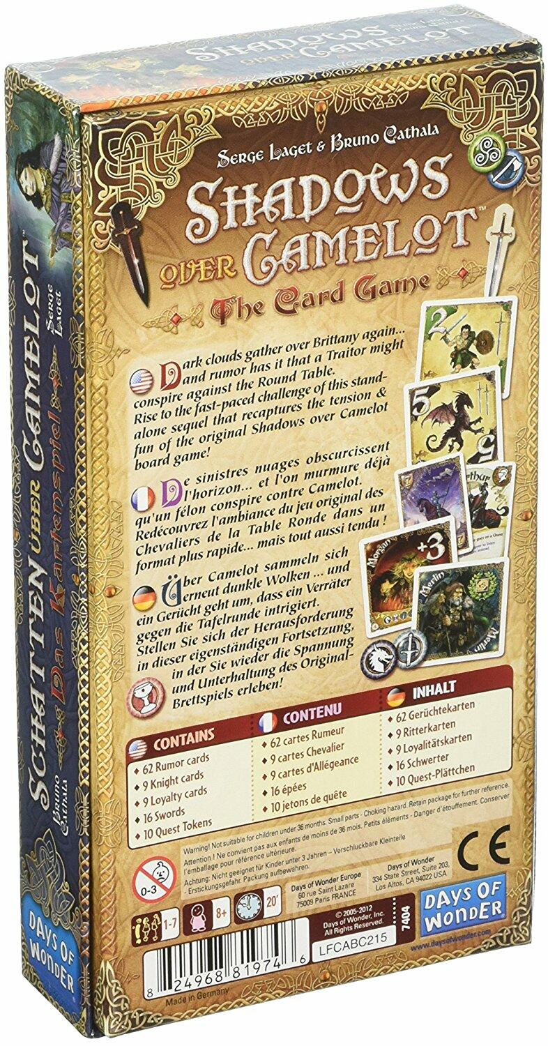 Les Chevaliers de la Table Ronde: Le Jeu de Cartes Back 3d