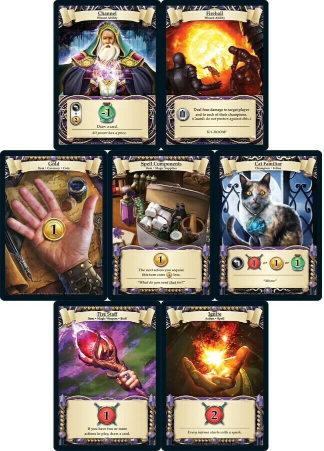 Hero Realms: Deck de Héros - Sorcier Cartes