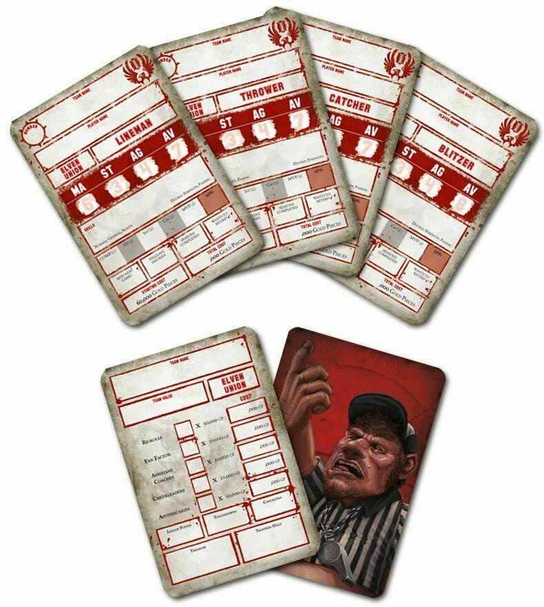 Blood Bowl: Le Jeu de Football Fantastique - Pack de Cartes d'Équipe - Union Elfique Cartes