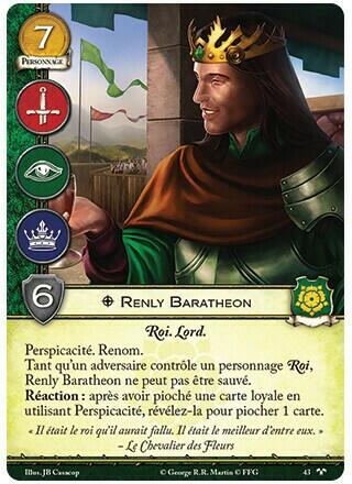 Le Trône de Fer: Le Jeu de Cartes - Pour l'Honneur de la Famille Carte