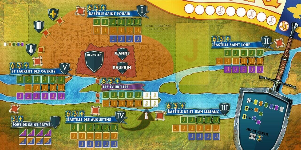 Jeanne d'Arc: La Bataille d'Orléans Map