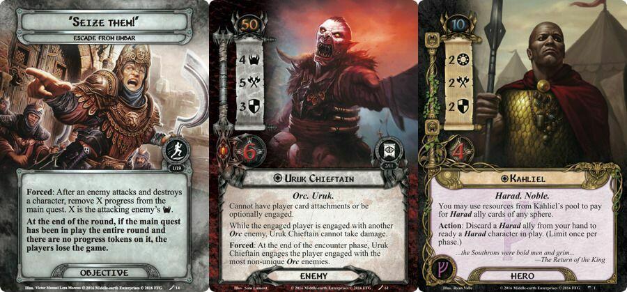 Le Seigneur des Anneaux: Le Jeu de Cartes - Les Sables de Harad Cartes