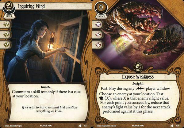 Horreur à Arkham: Le Jeu de Cartes - Aux Frontières du Visible Cartes