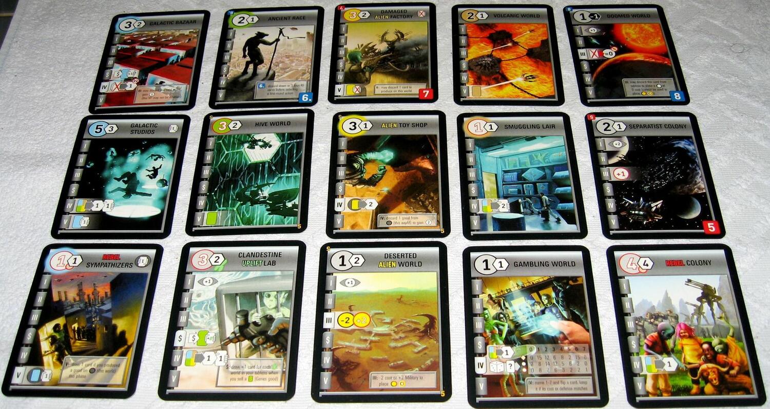 Race for the Galaxy: Tempête en Formation Cartes