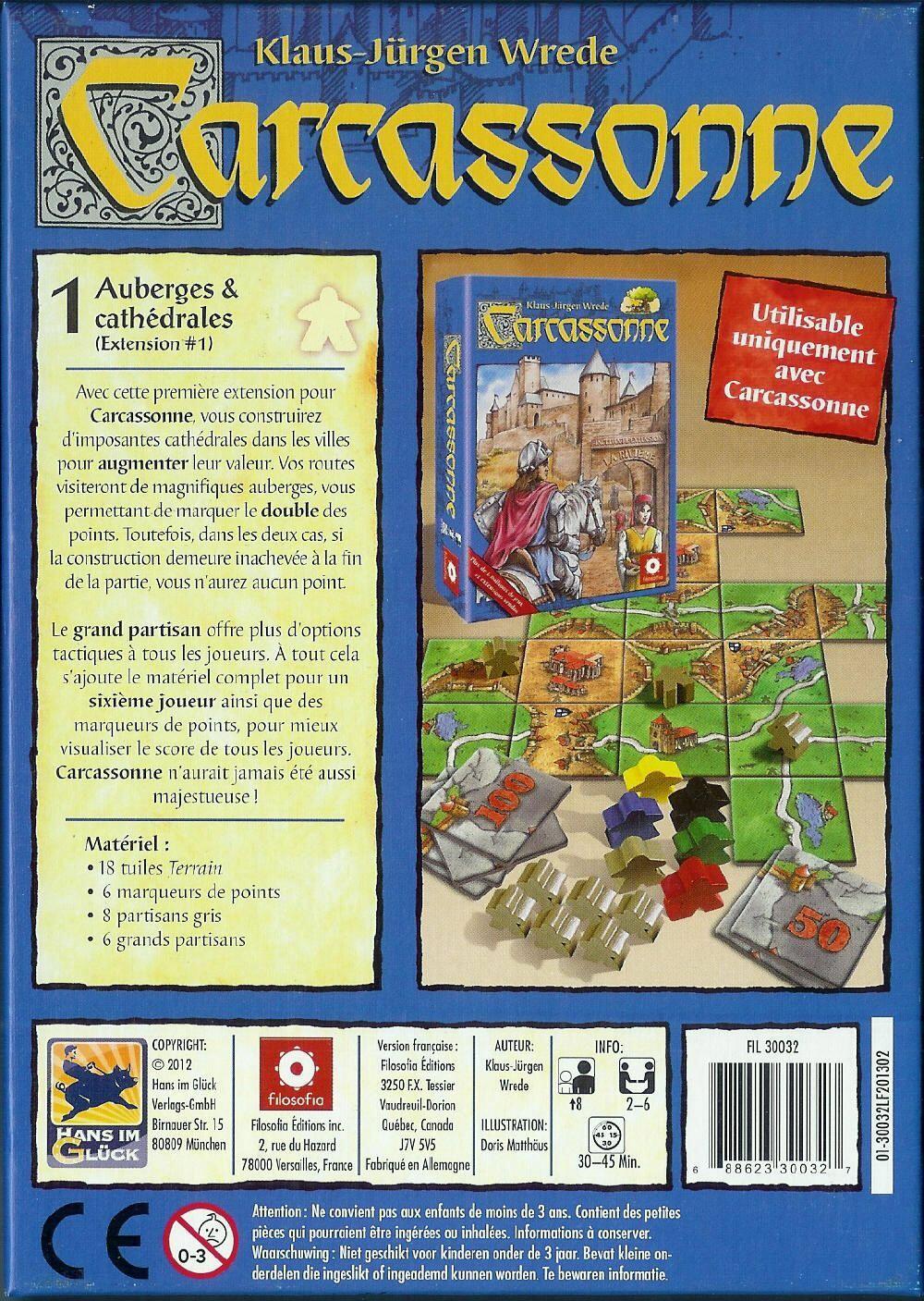 Carcassonne: Auberges et Cathédrales 2010 Back