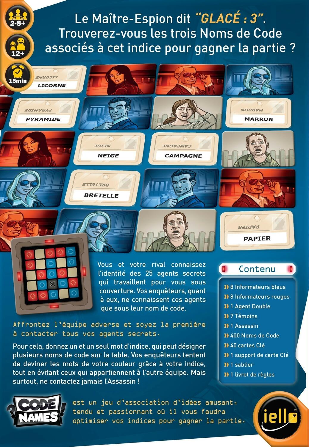 Codenames Boîte dos
