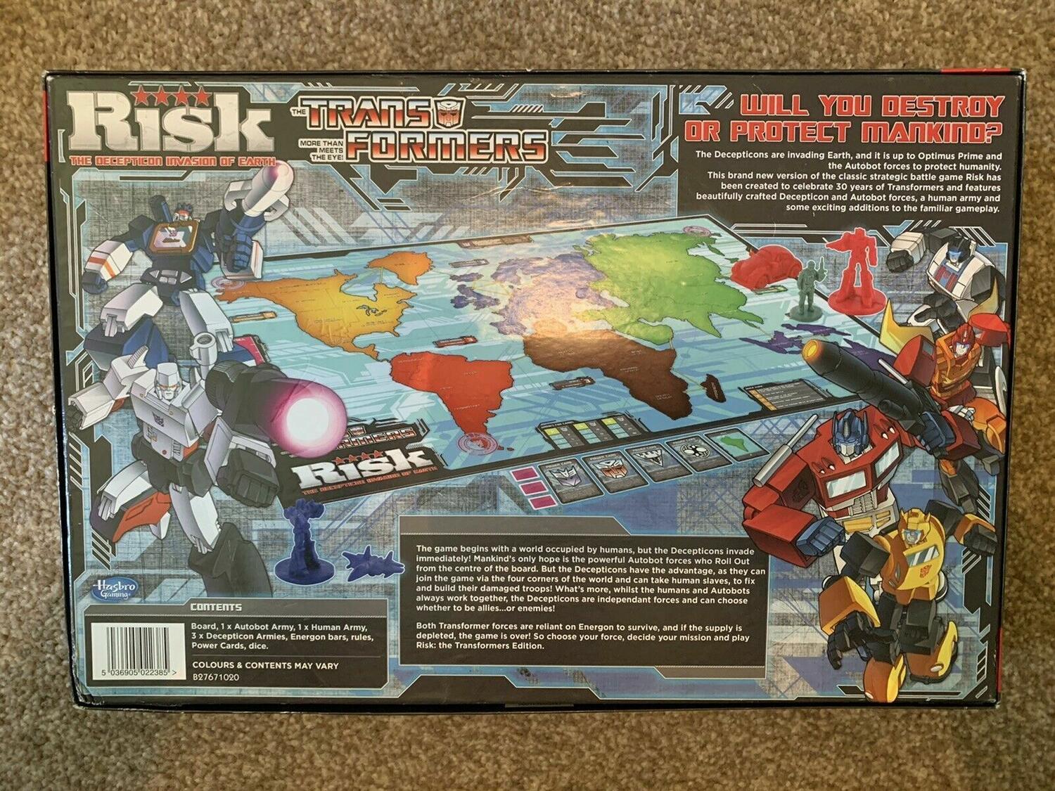 Risk: Transformers - The Decepticon Invasion of Earth Back 3d