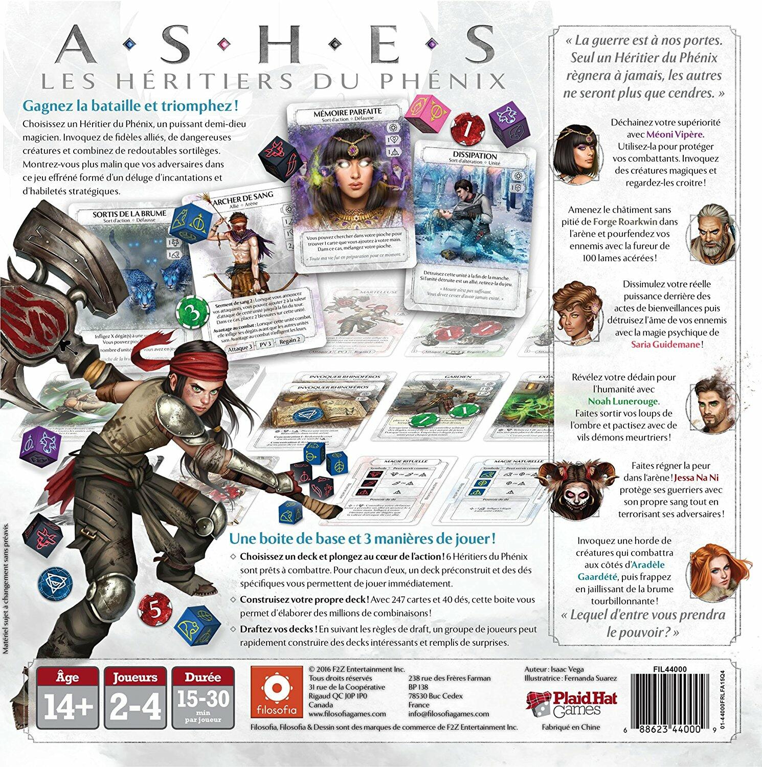 Ashes: Les Héritiers du Phénix Back