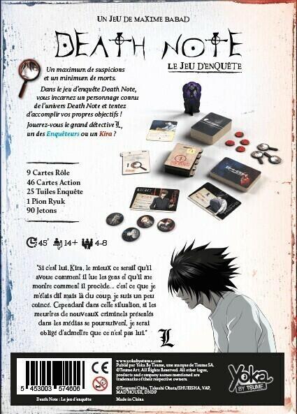 Death Note: Le Jeu d'Enquête Back