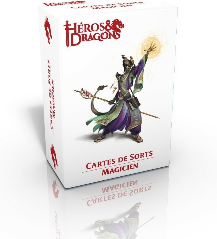 Héros & Dragons: Cartes de Sorts - Magicien Cover 3d