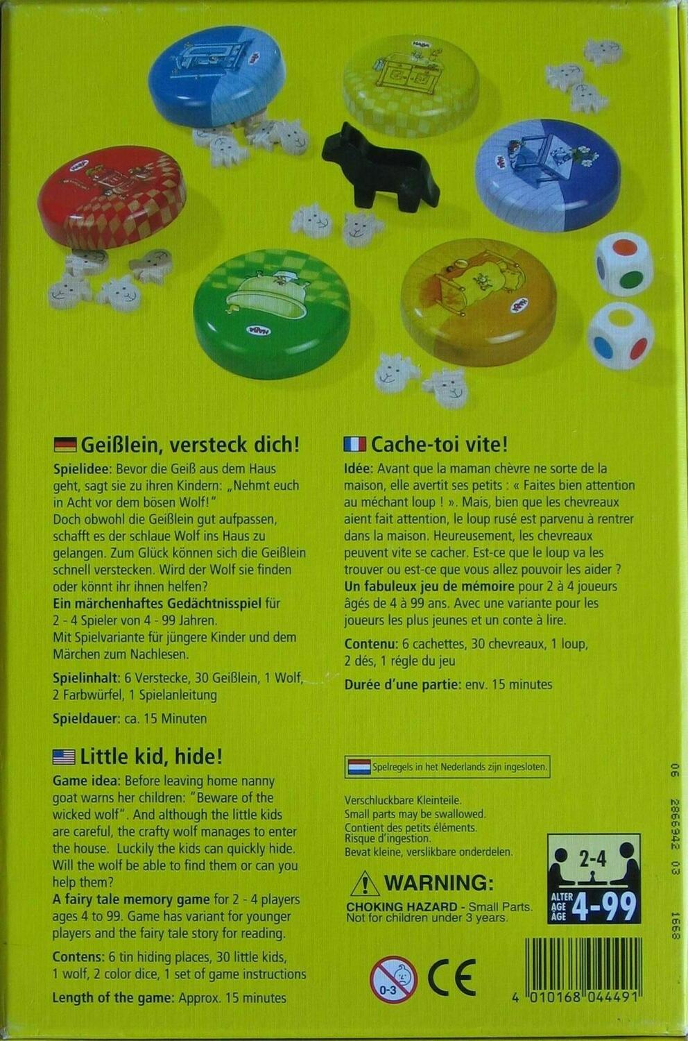 Geißlein, Versteck Dich! Back